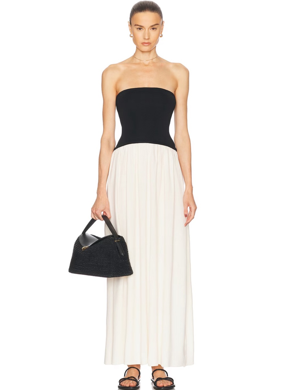SOLID & STRIPED Strapless Soglio Dress